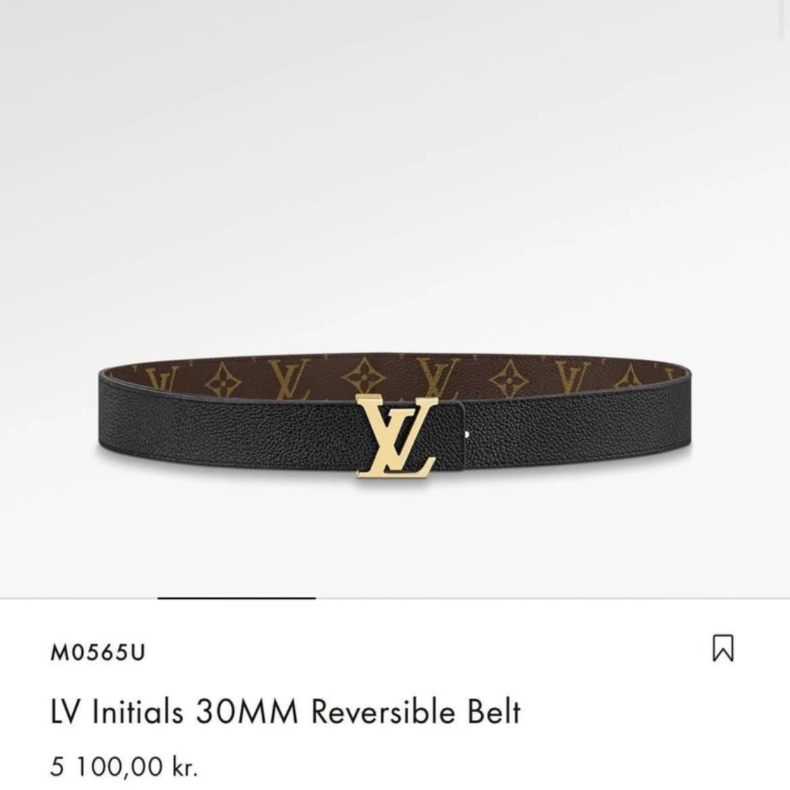 Louis vuitton bälte 30MM