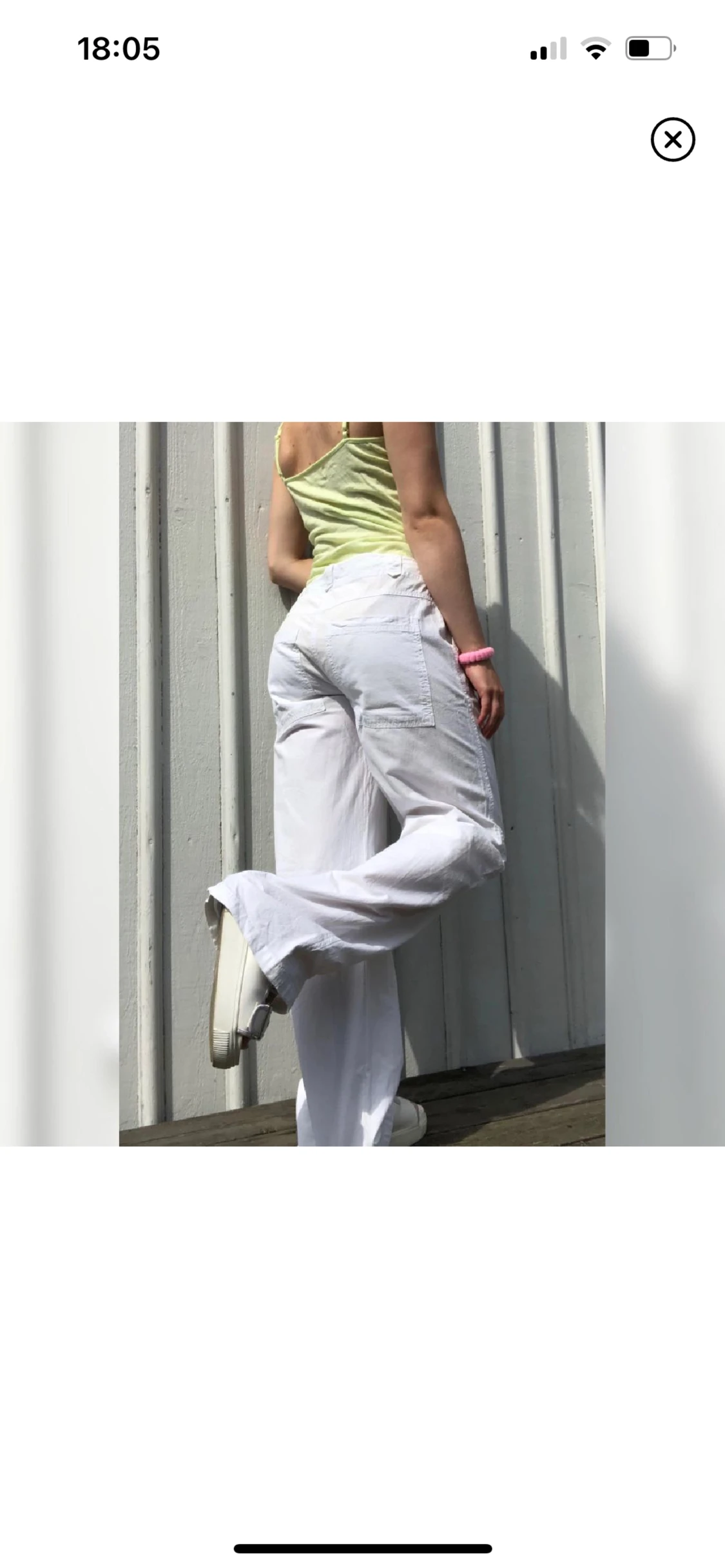 Lågmidjade linnebyxor