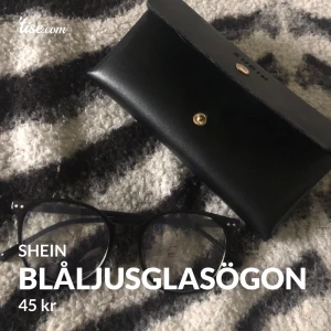Blåljus glasögon  - Blåljusglasögon från Shein, endast använda en gång, som nya! Fodral medföljer ❤️