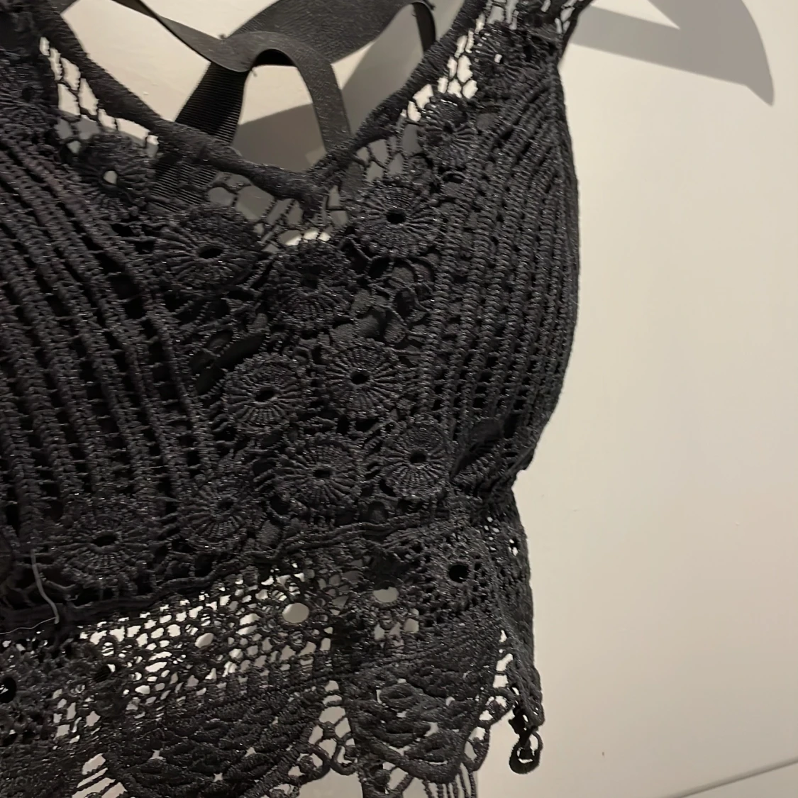 Söt svart topp one size  - 91