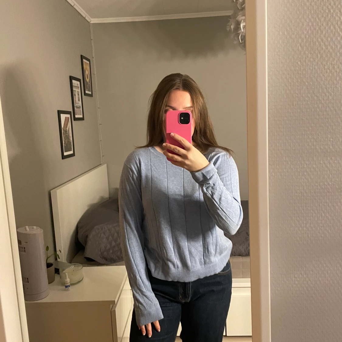 Ljusblå tröja - 91