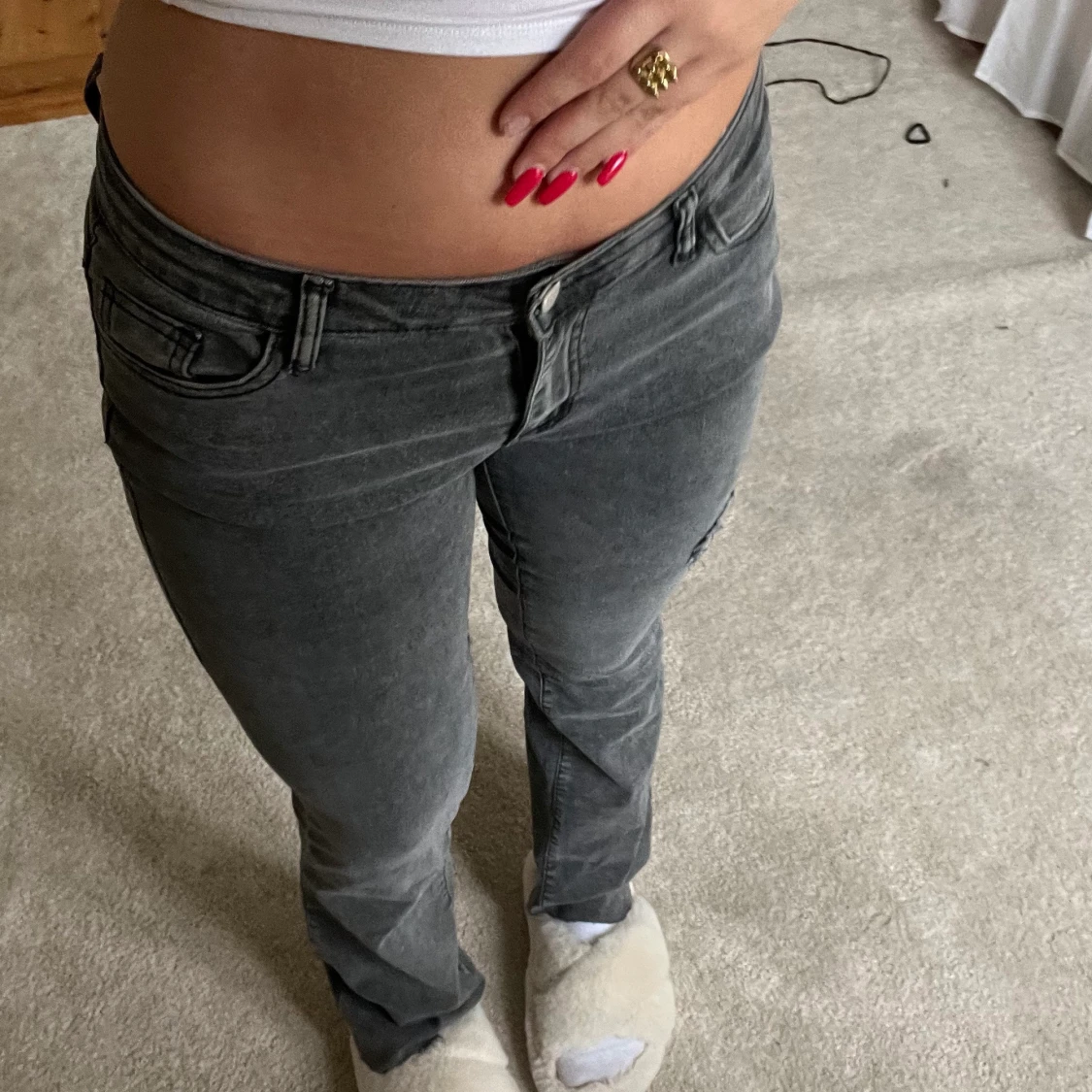 Lågmidjade jeans  - 90