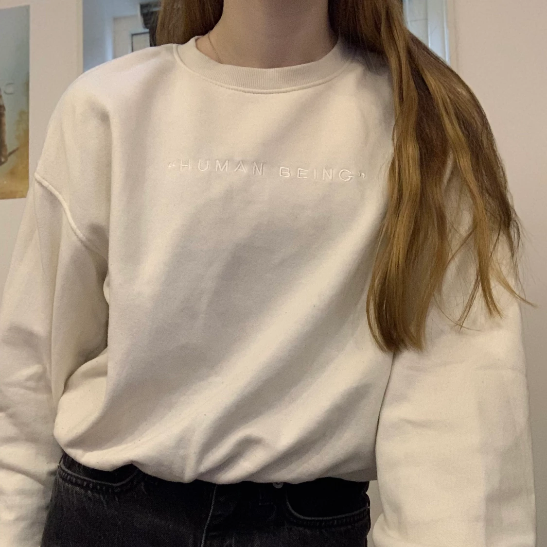 En cream tröja - 90