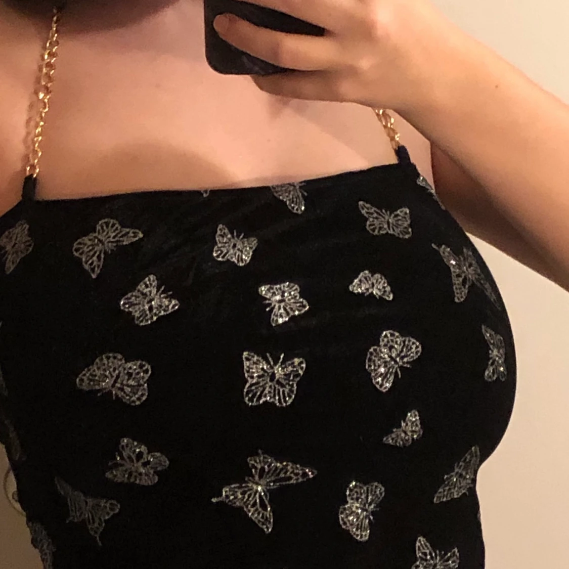 Topp i sammet med fjärilar - 90