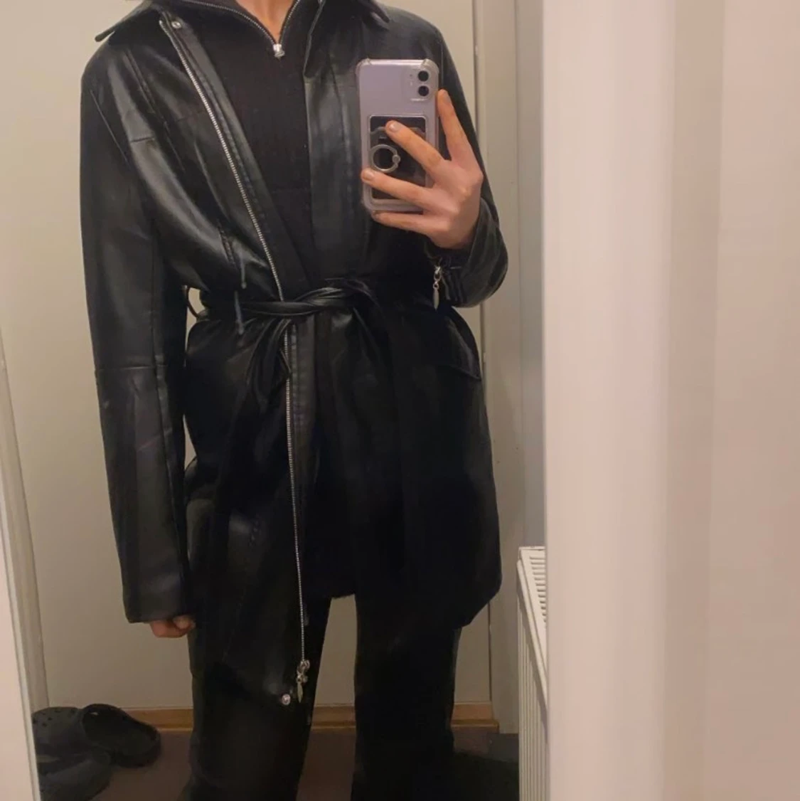 Fake läderjacka  - 90