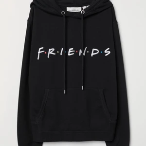 Svart Friends Hoodie - Fin hoodie från h&m. Sitter väldigt bra och bara använd några gånger. 