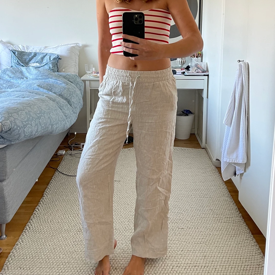 Linnebyxor från H&M storlek S