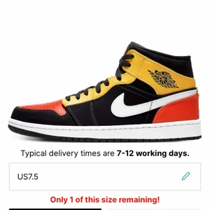 Air jorden 1 mid - Säljer nu mina jordan 1 mid Amarillo Orange!❤️ dem har inga defekter, skriv för mer bilder på dem.💕boxen finns även kvar!💕💕 Jag fraktar och möts upp i Stockholm stan, men då står köparen för frakten!💕 nypris: 2480kr