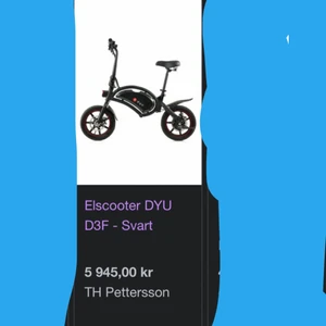 👌🏽 - Hej nu säljer jag min el skoter har typ aldrig använt den för jag har tappat bort laddare men vi köpte en ny laddare så har knappt använt den köpte den för typ 6000kr säljer den nu för 4500kr skick  9-10 