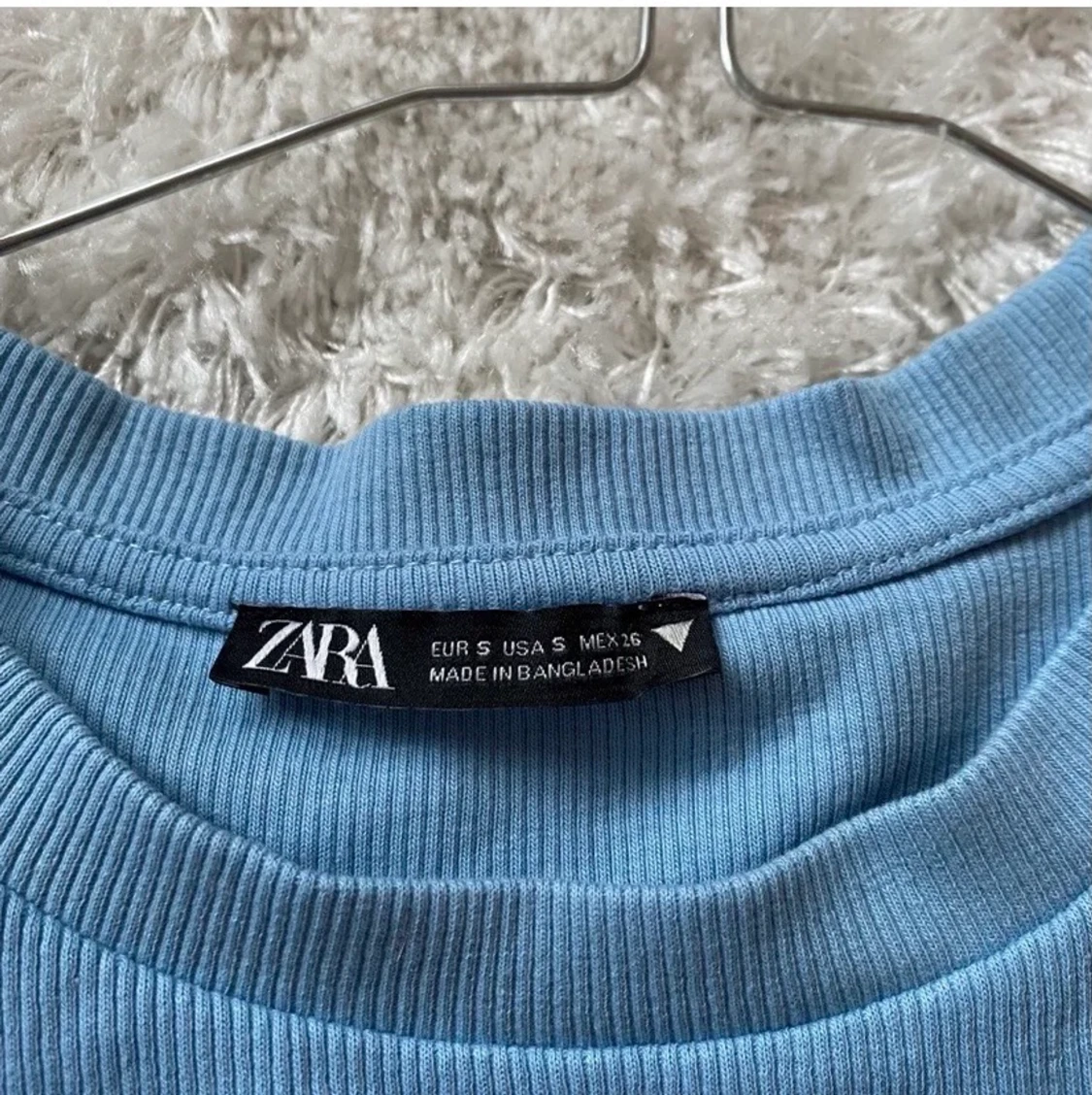 Blå zara volangtopp - 90