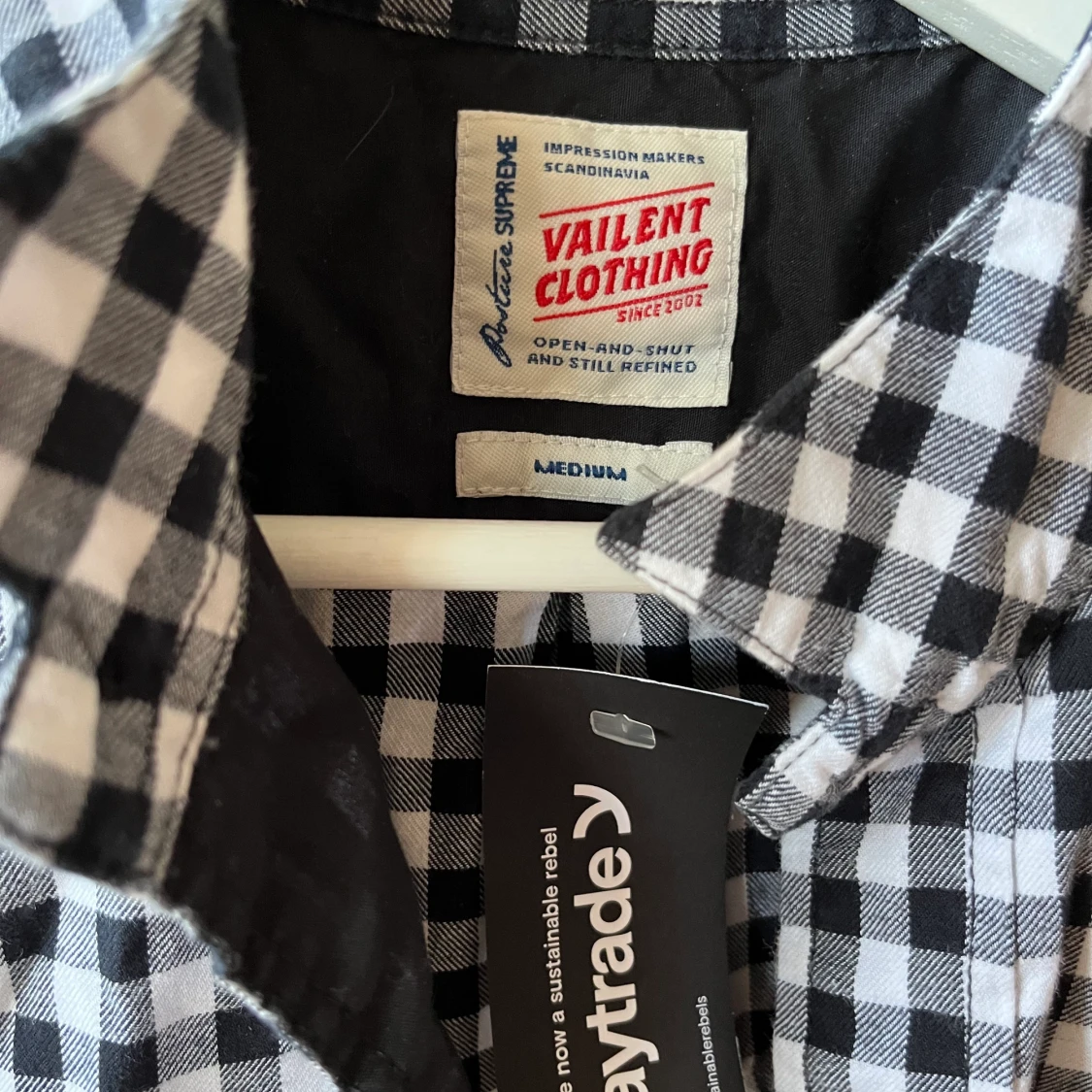 Vailent Rutig Skjorta Strl M - 90