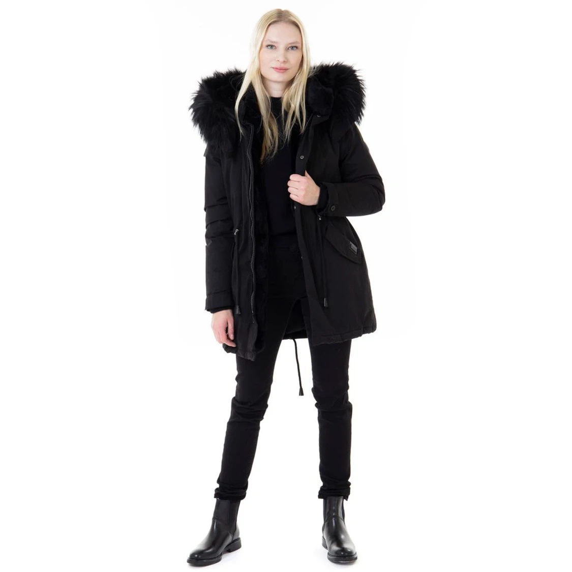 Cedrico coyan äkta päls vinterjacka - 91