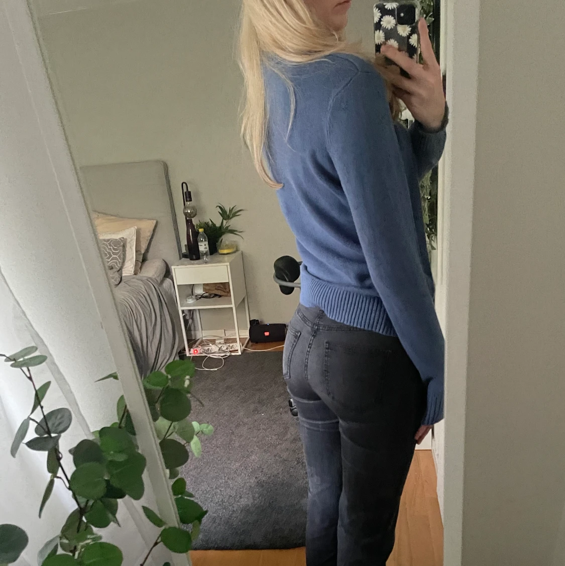 Blå turtle neck - 90