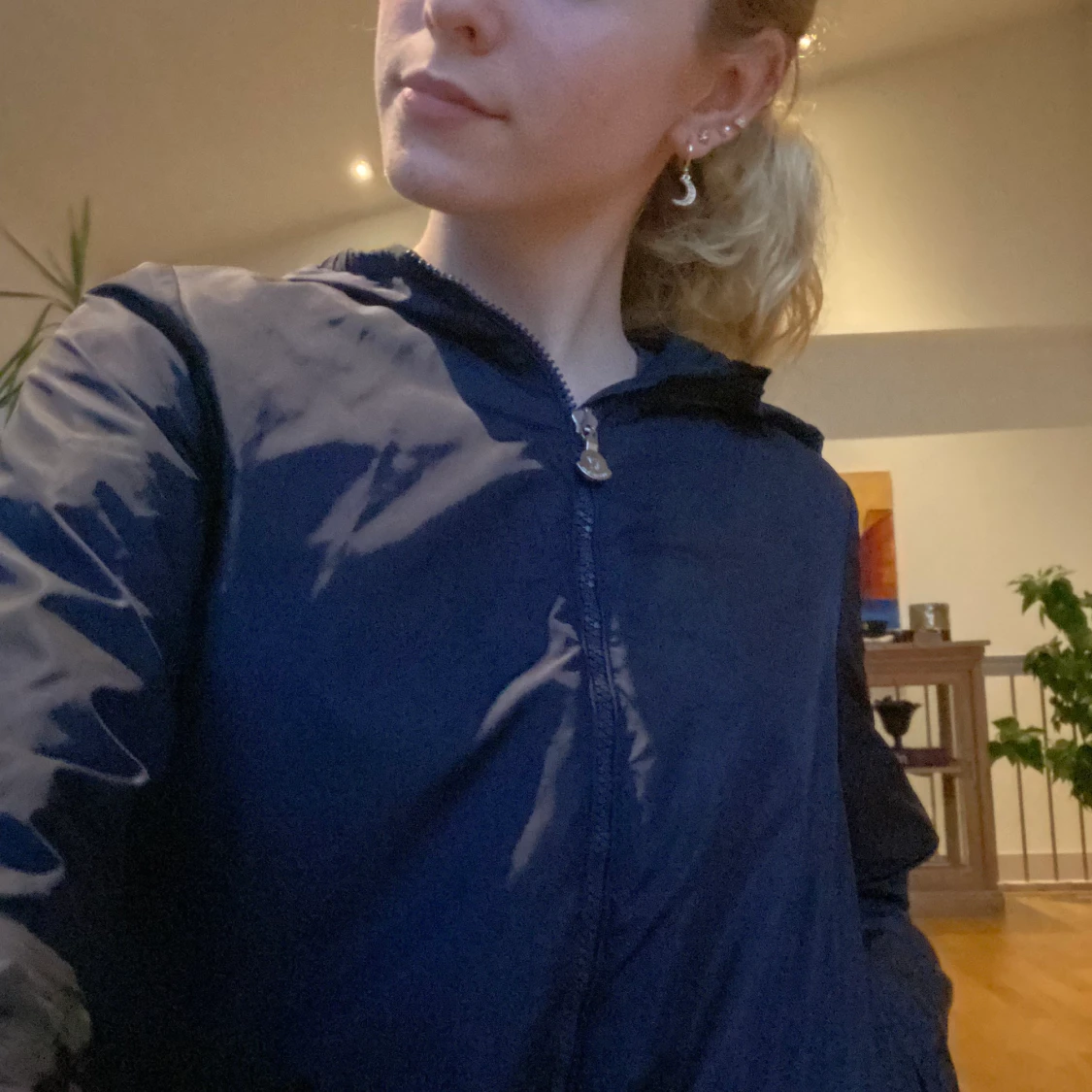 Mörkblå Moncler jacka  - 90