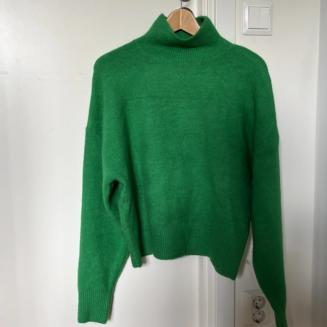 Grön stickad tröja zara