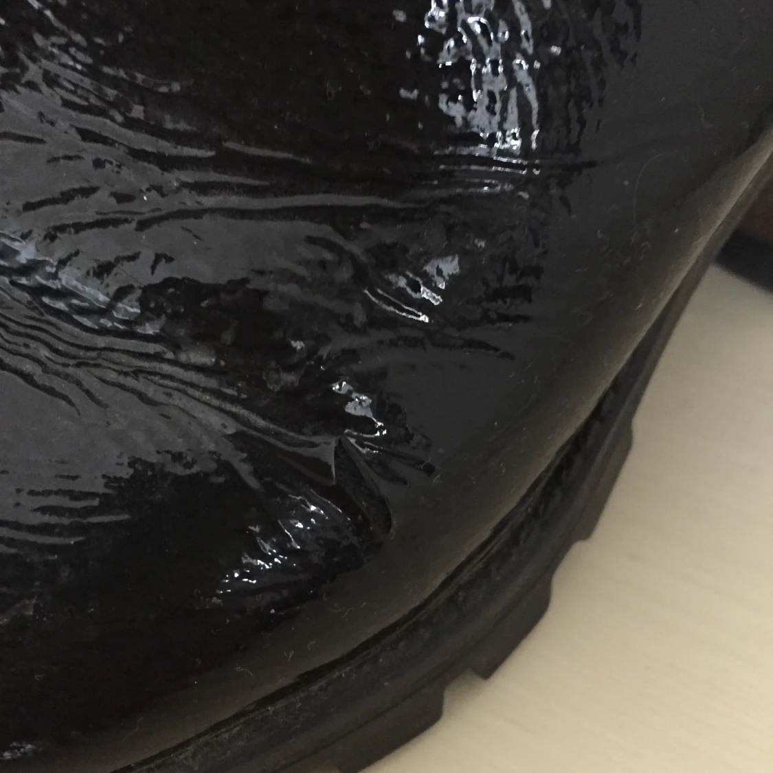 Svarta glansiga boots strl 37 - 91