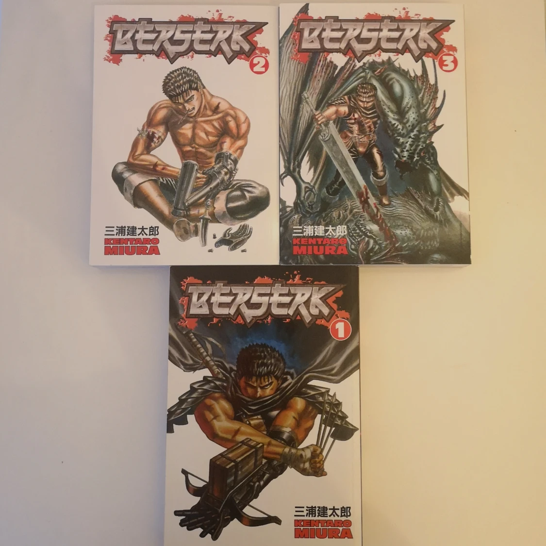 BERSERK manga volym 1-3