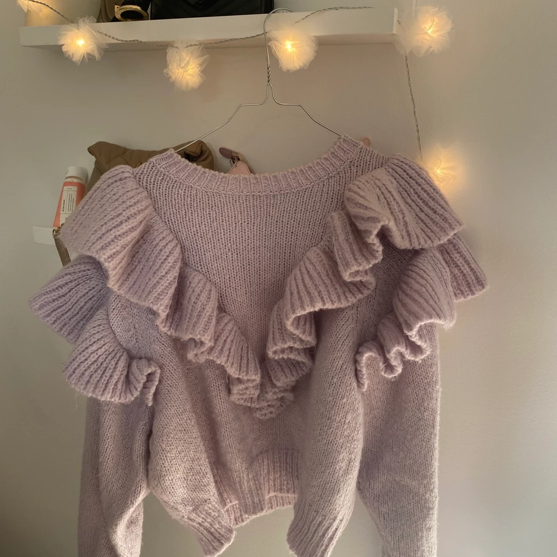 Mysig oversized stickad tröja