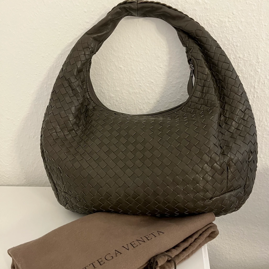 Bottega veneta grey leather vintage  - 90