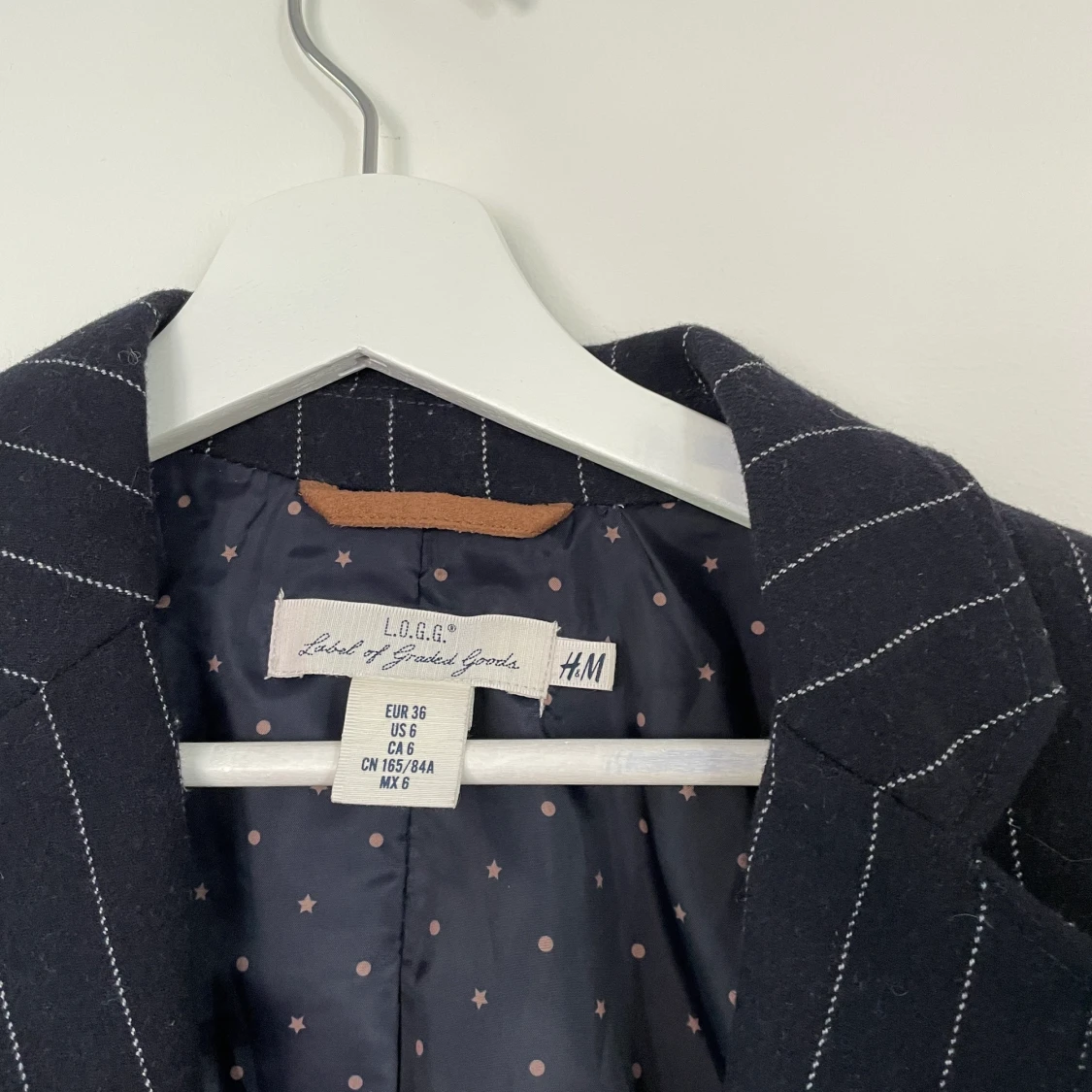 Pinstripe blazer från H&M - 90