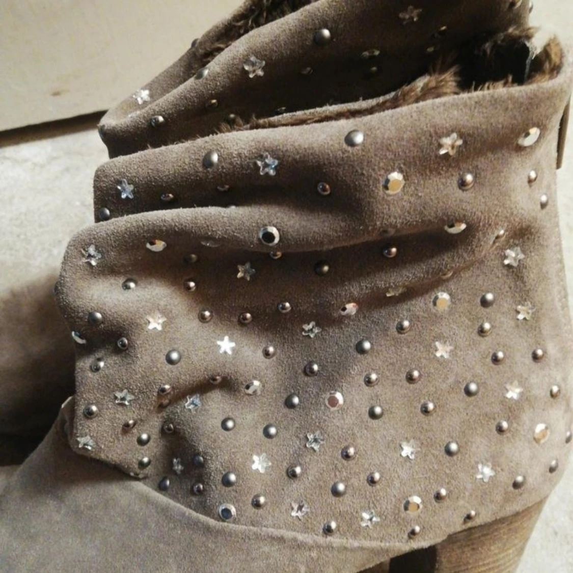 Stövletter, stövlar, mocca