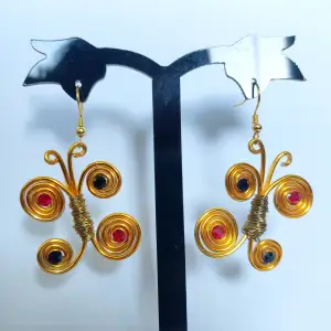 Handmade butterfly earrings 