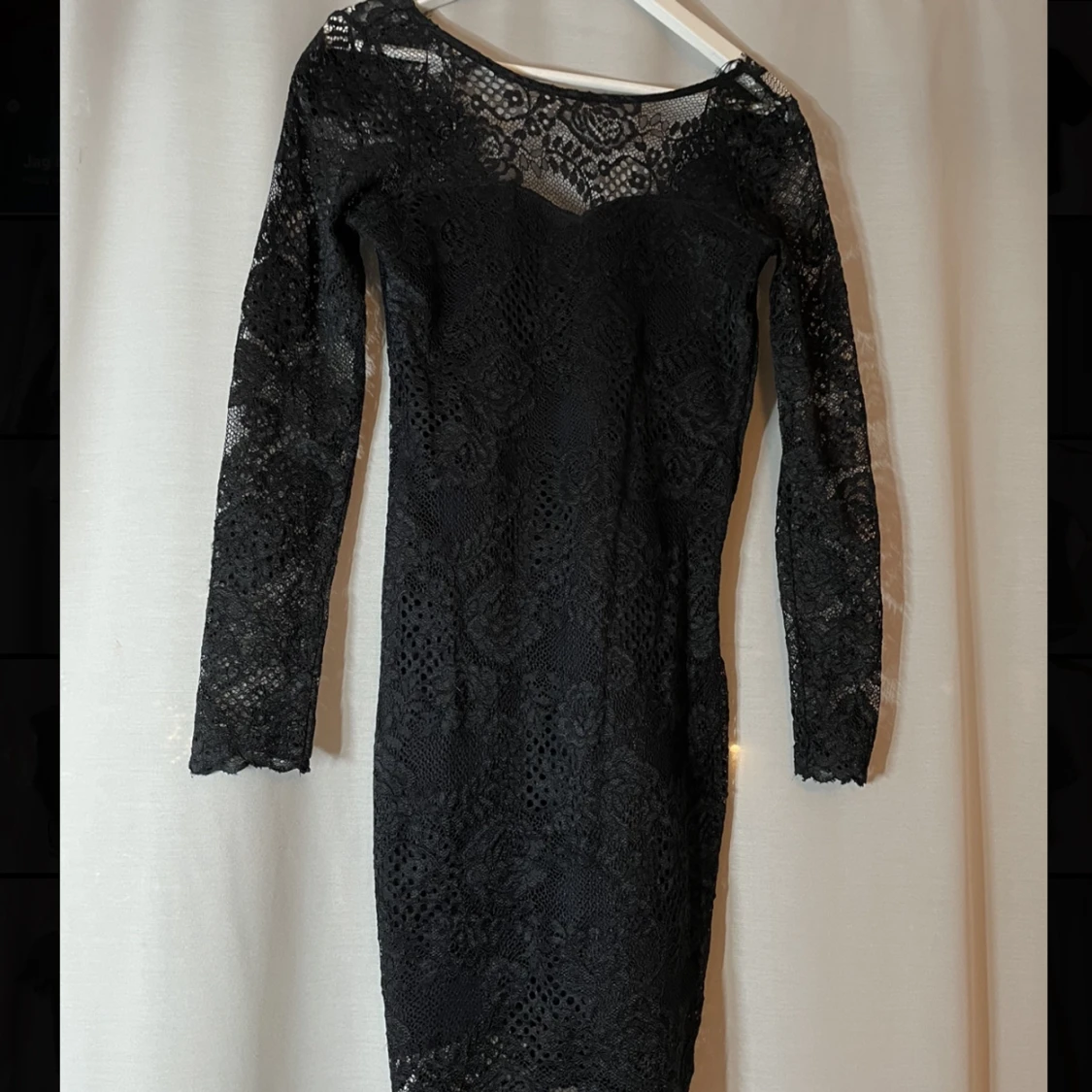 Svart klänning med spets