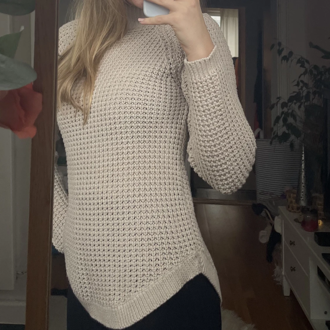 Stickad polo tröja  - 91