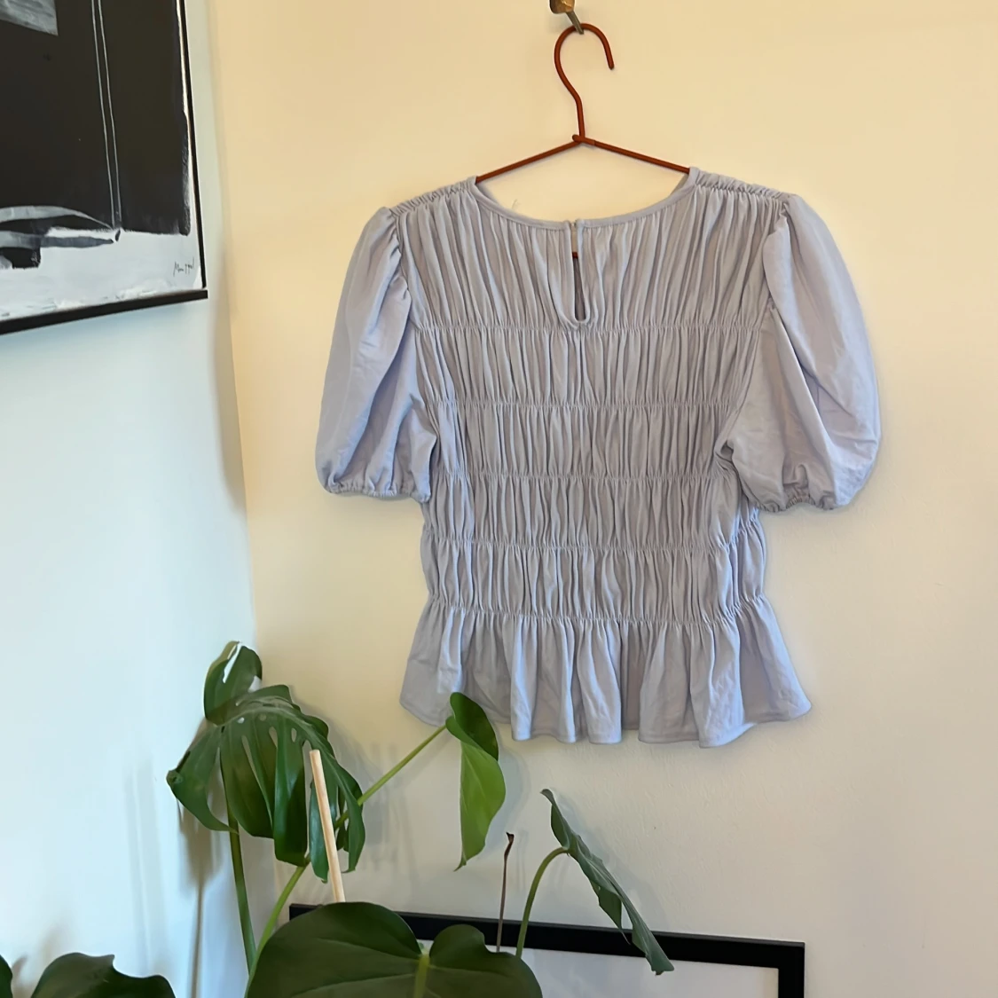 Blå/lila blus ifrån mango - 90