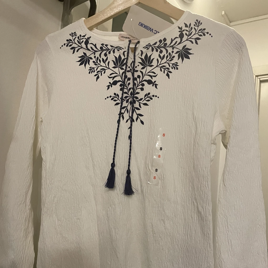 Vit fin tröja  - 90