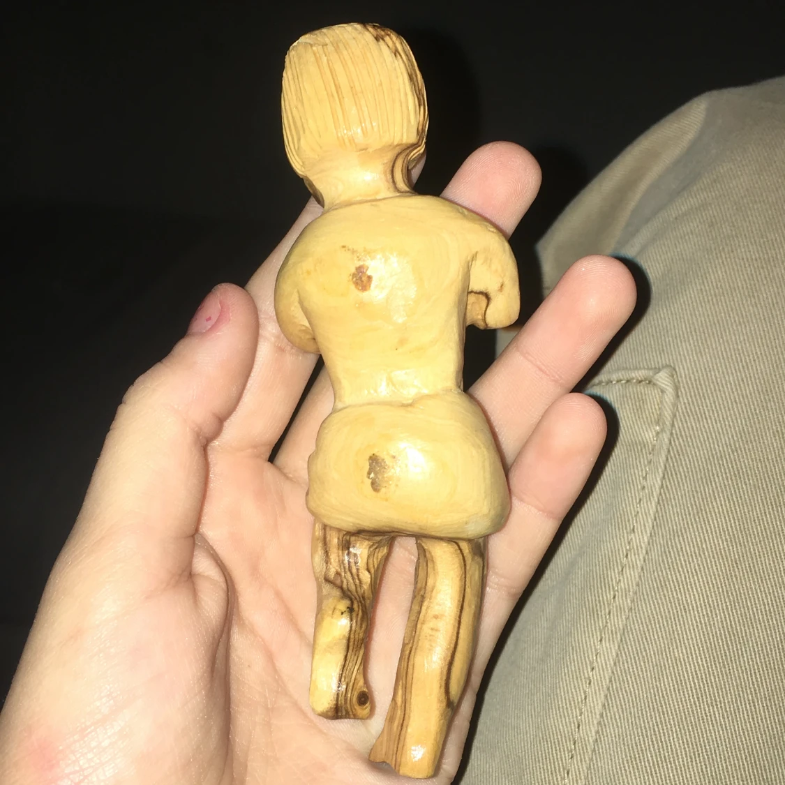 Jesus barn gjord i trä - 90