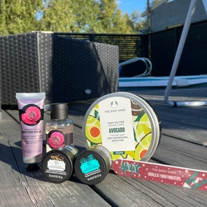 Nya saker från the body shop💞 avokado krämen e lite använt skulle bara testa💞 inget annat e använt  - Fick dom i min jul kalender 