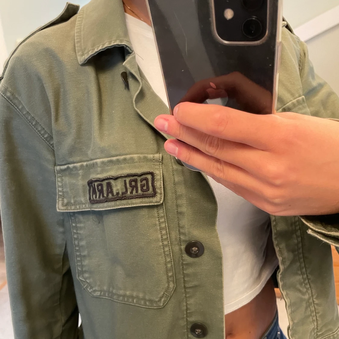 Militärgrön jacka  - 91