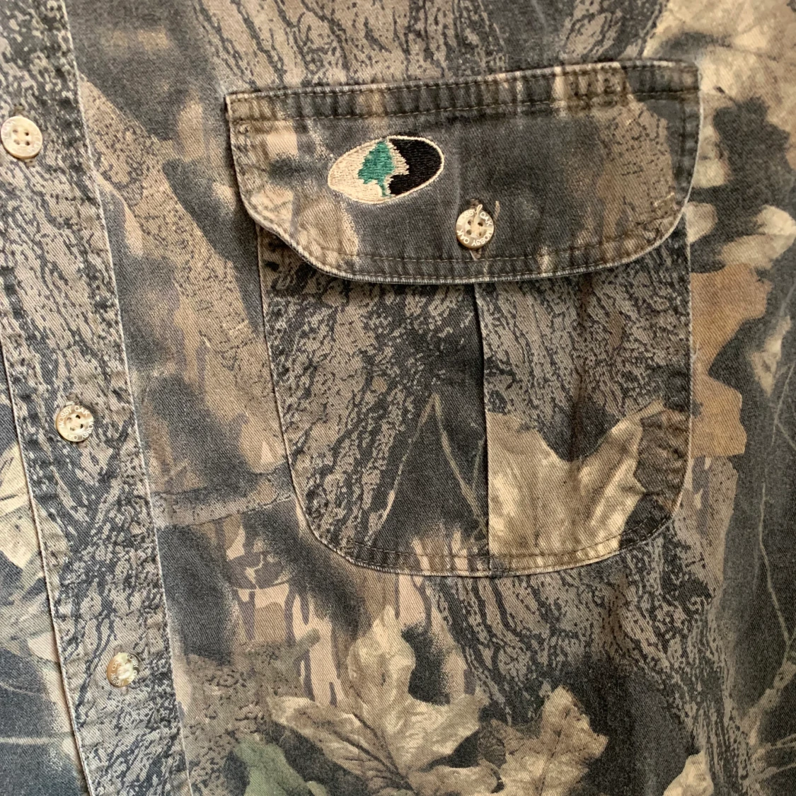 Real Tree Camouflage Short Sleeve Button Down - 91