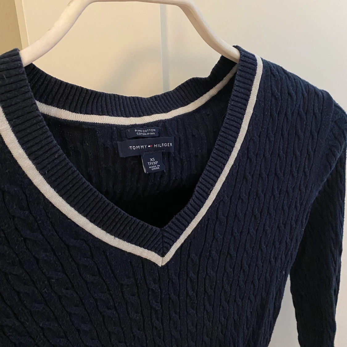 Tommy hilfiger kabelstickad - 90