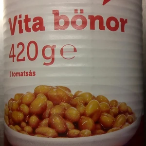 Vita bönor - Säljer en burk vita bönor för dom vid behov