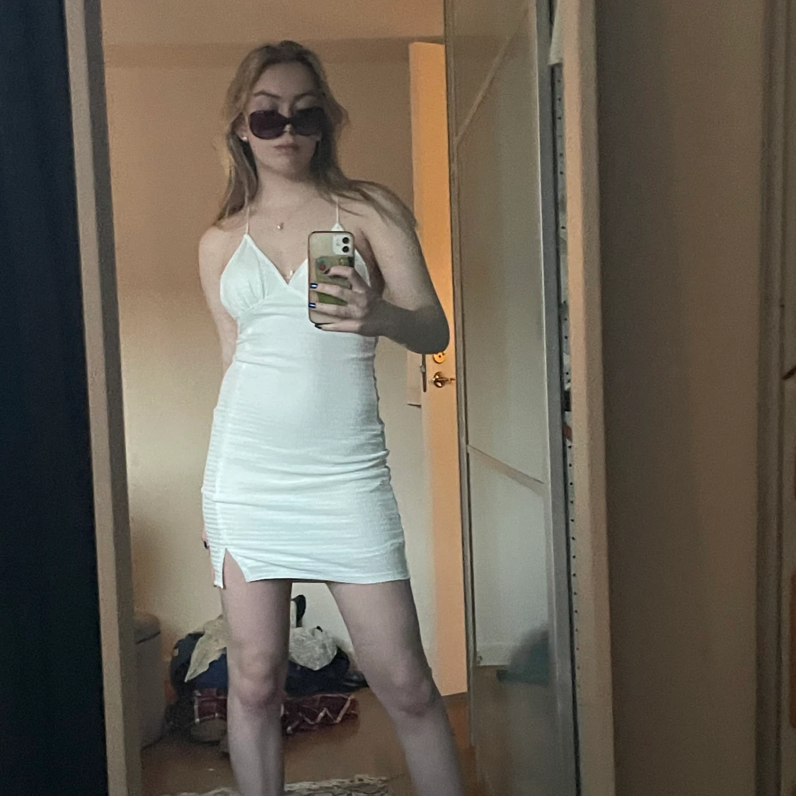 Vit sommarklänning - 90