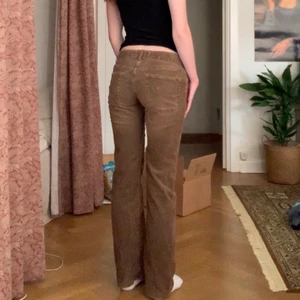 Manchesterbyxor - Jätte snygg passform men tyvärr för små för mig (får inte knäppt dom) jag är 158 dom är bra i längd på mig men är också snygga på någon längre