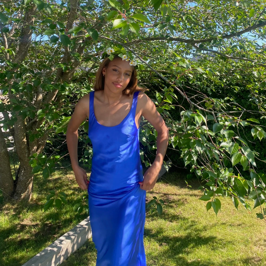 Blå klänning  - 90