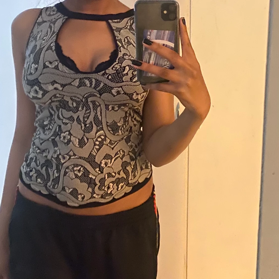 Y2k typ halterneck topp