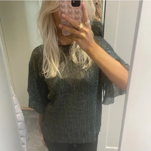 Glittrig topp - Glittrig topp från zara. Har köpt här på plick men jag har bara använt den cirka tre gånger. INTE MINA BILDER