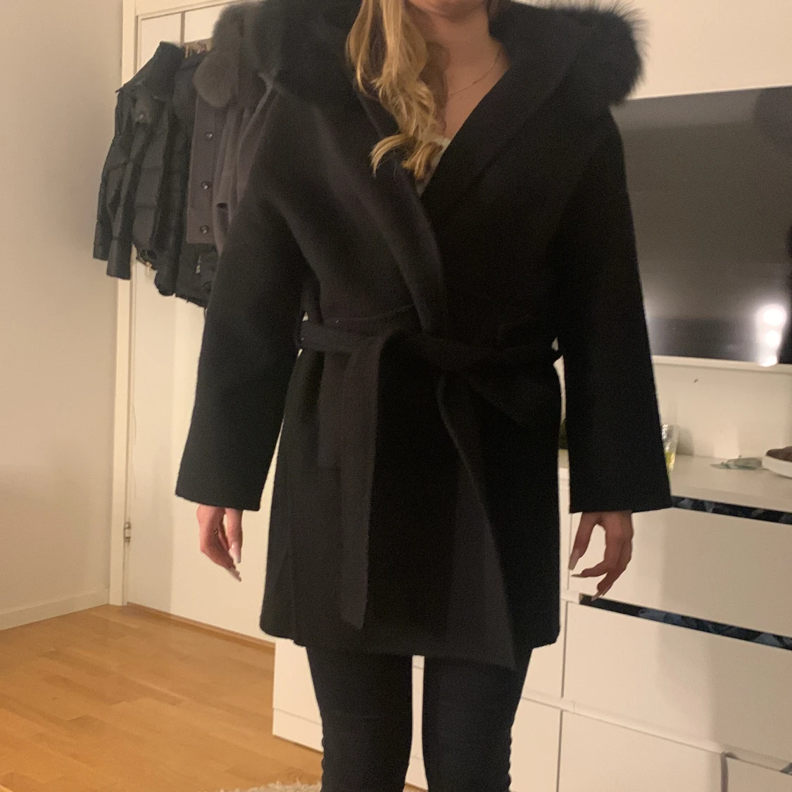 Kappa med äkta päls  - 91