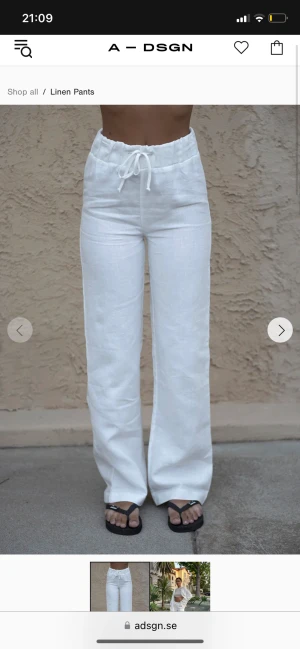 Linnebyxor från Alice stenlöfs märke - Linne byxor i storlek s använda en gång. Slutsålda överallt. Säljer för 400kr(nypris 800kr)