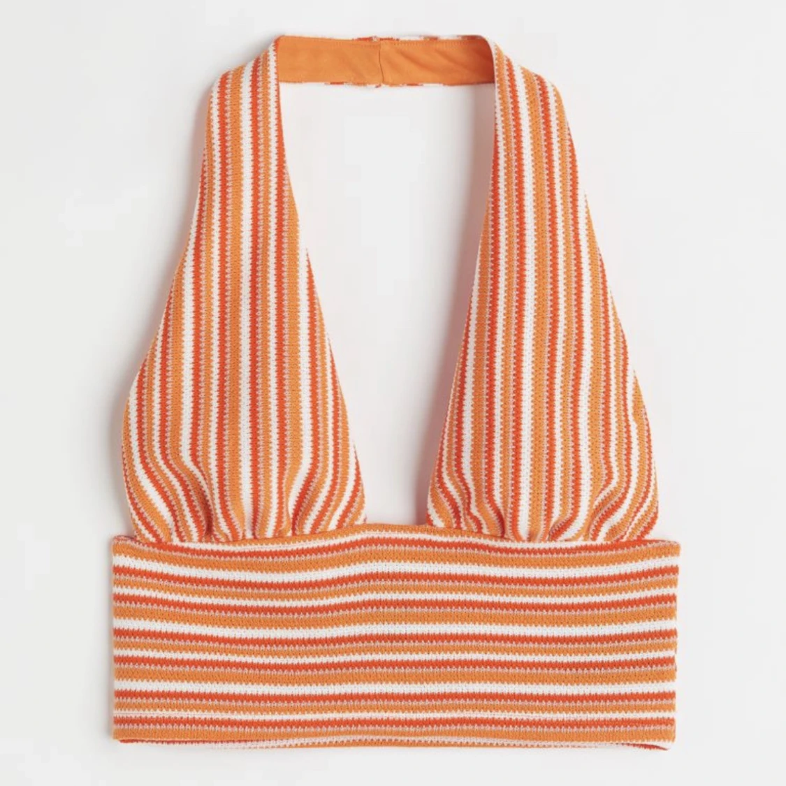 Orange halterneck topp - 91