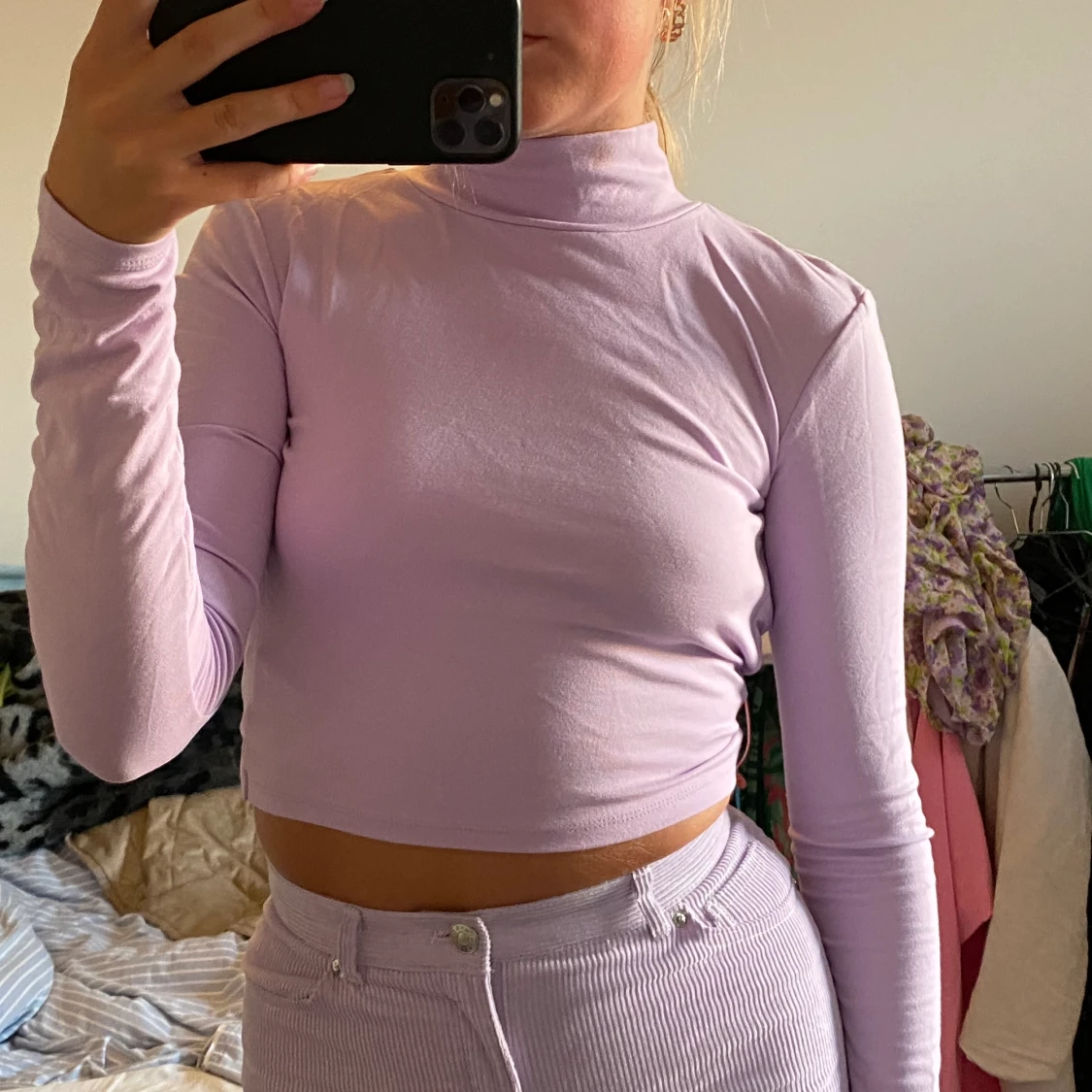 Lila långärmad från bikbok strl xs