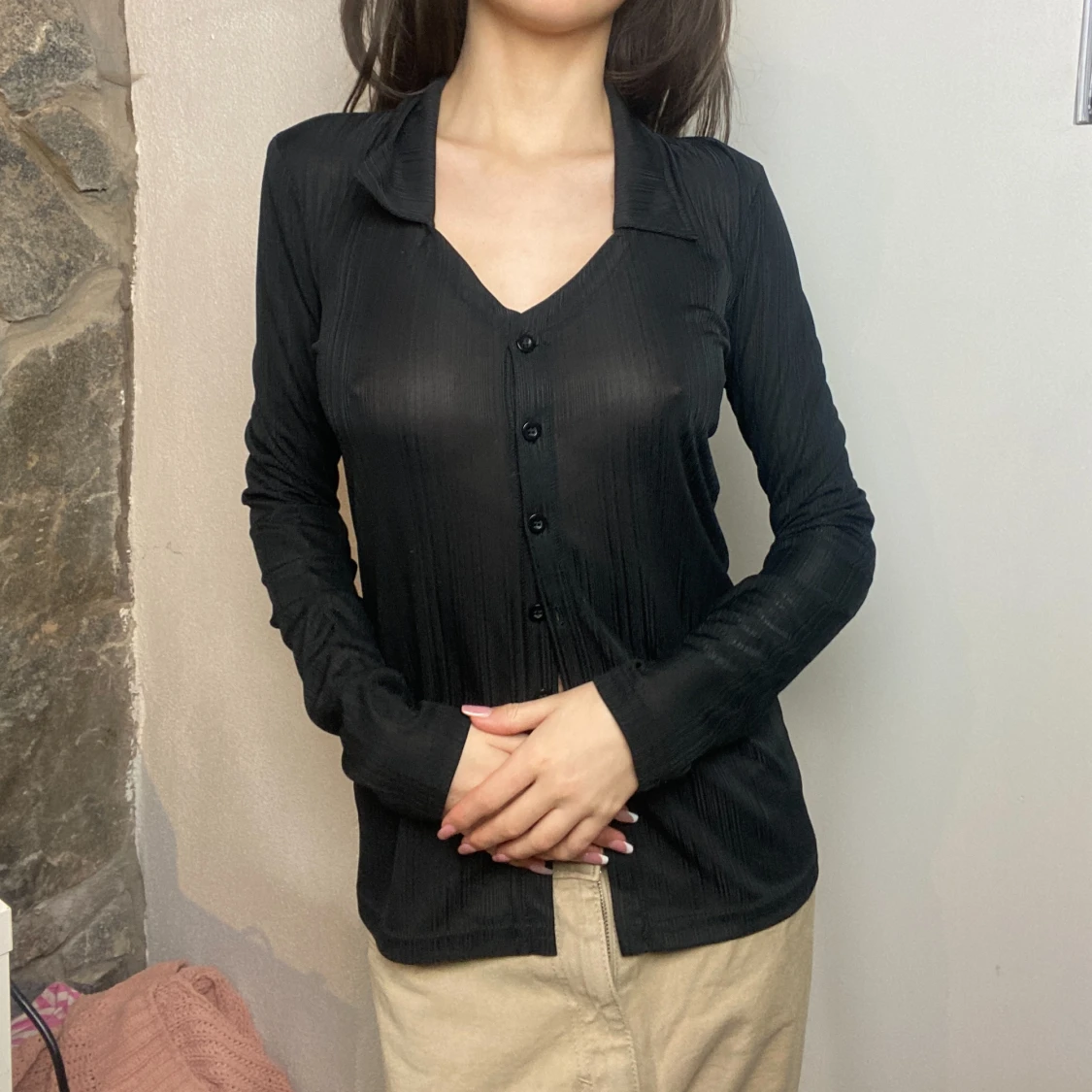 Svart Skjorta BikBok