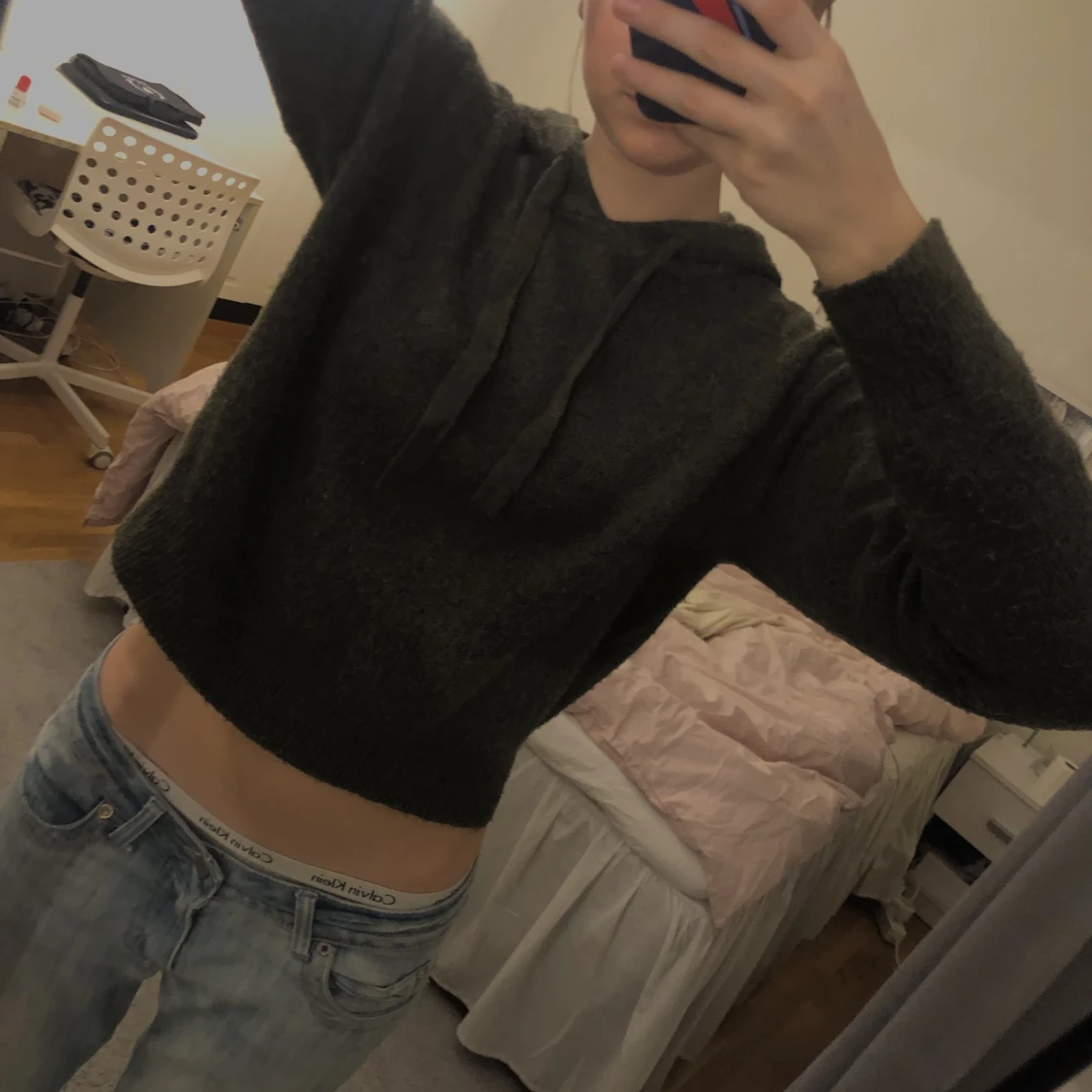 Stickad Hoodie  - 91