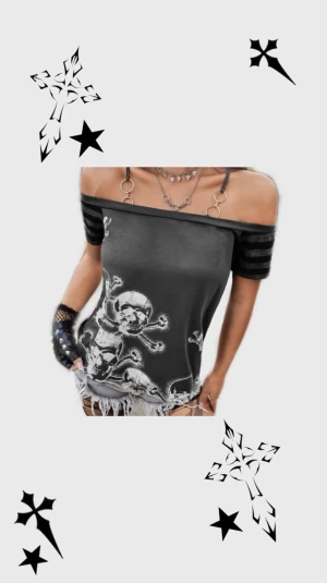 Skelett tröja - (LÅNAD BILD) Jätte fin tröja i storlek S/M, aldrig använd 