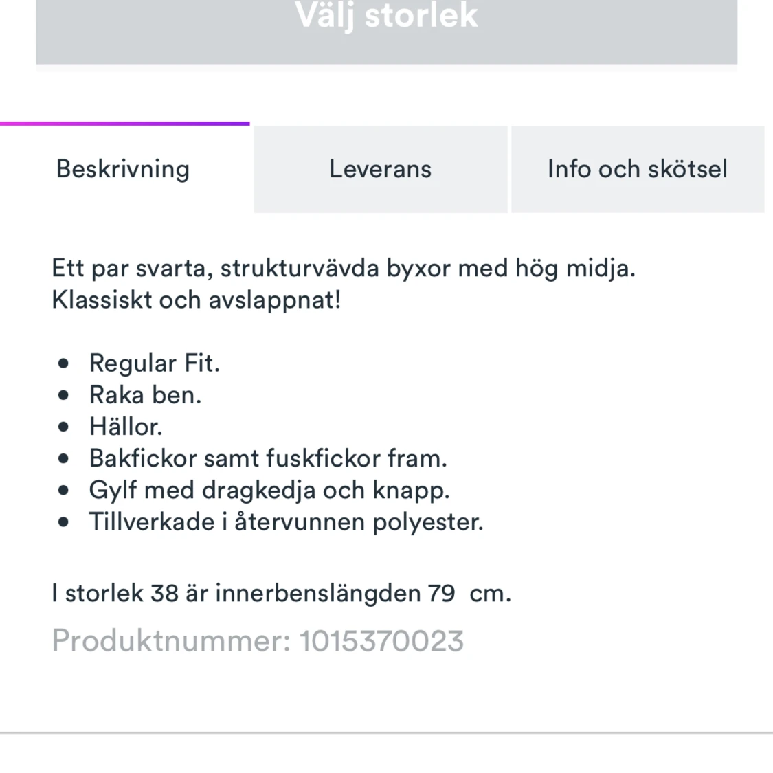 Kostymbyxor  - 91