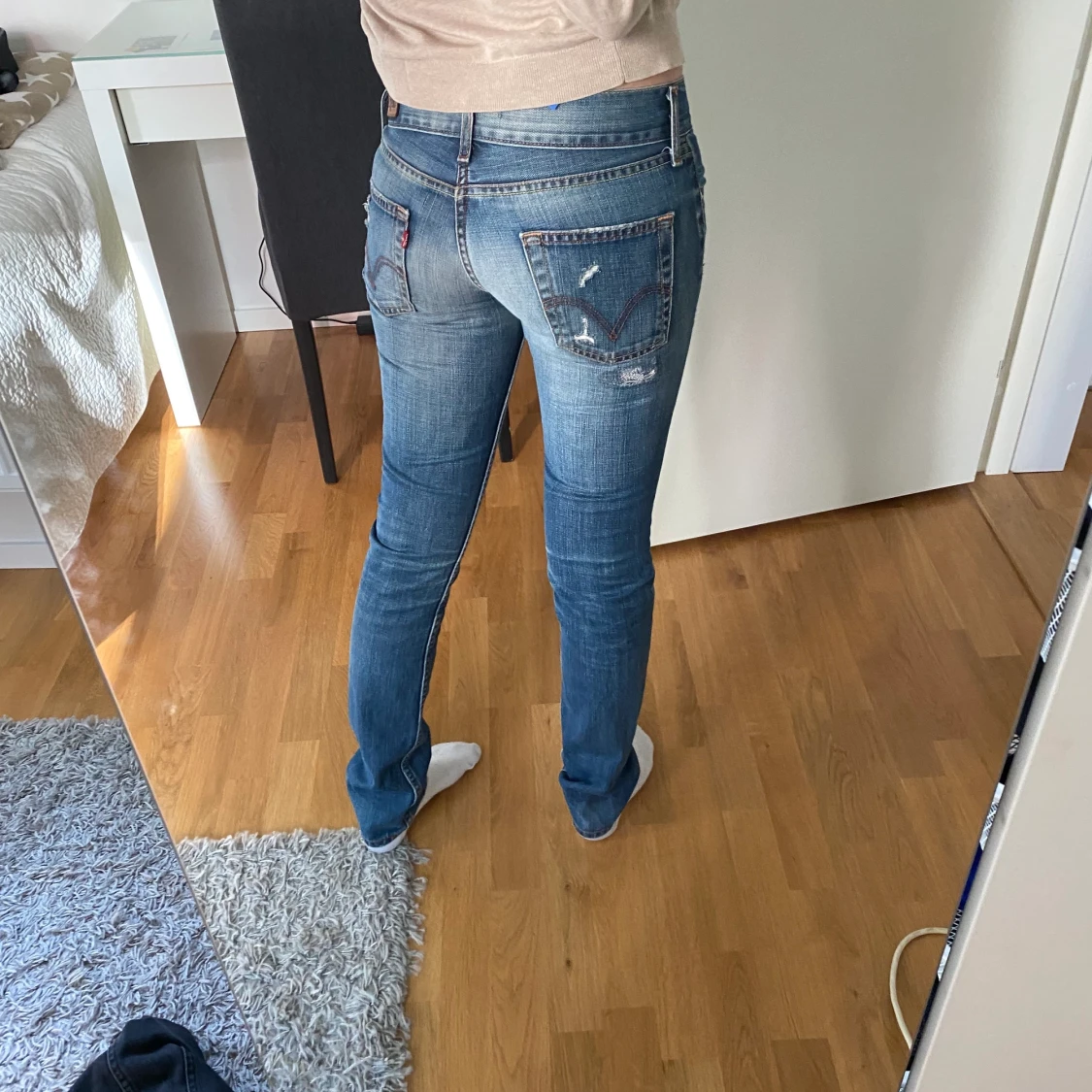 Lågmidjade Levis jeans
